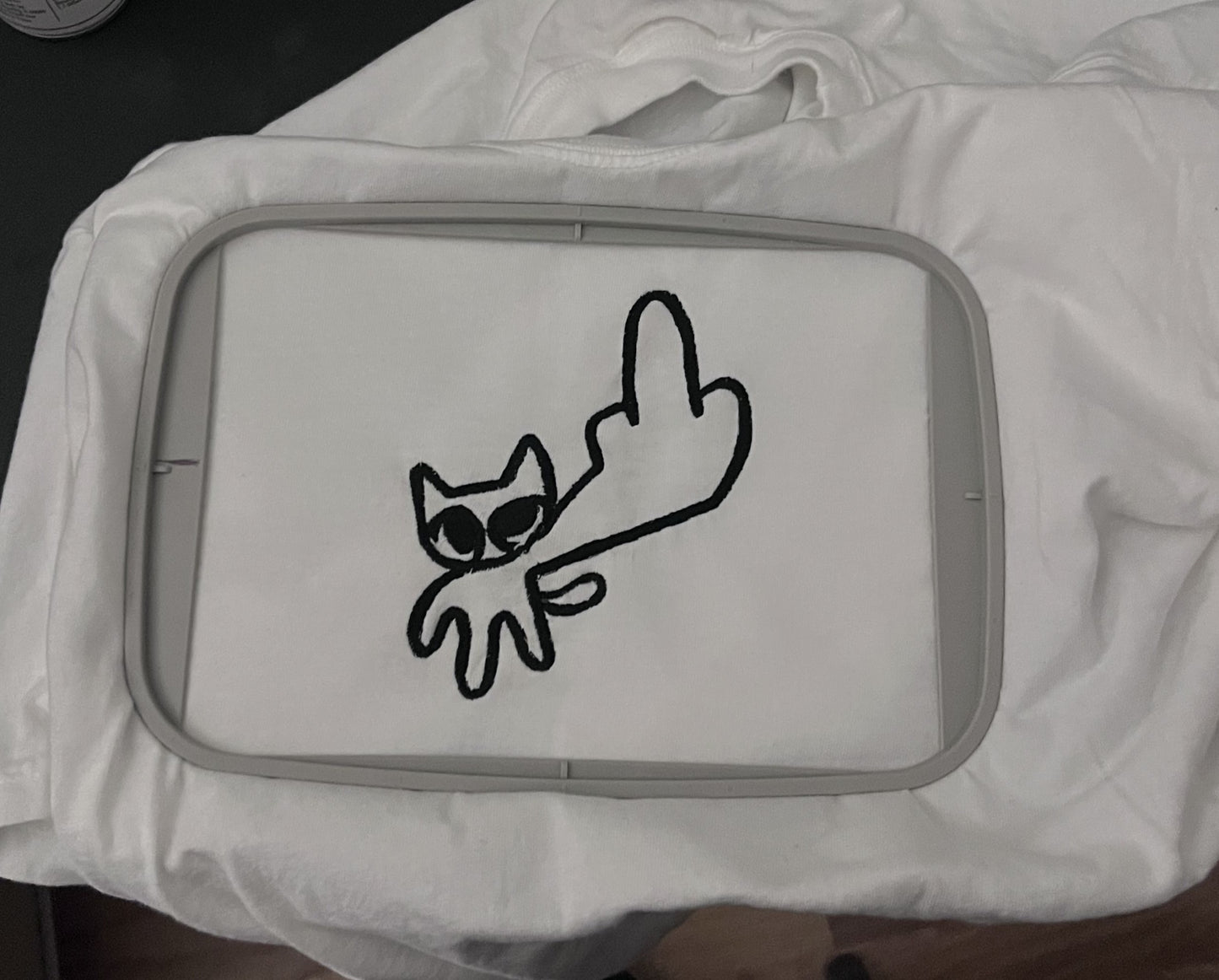 Cat flipping off T-Shirt